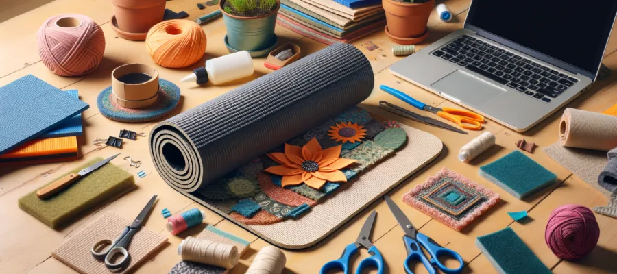 Anleitung: Yogamattenreste sinnvoll nutzen fuer kreative DIY-Projekte