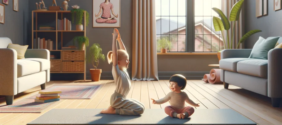 Wie du Kinder motivierst, regelmaessig mit der Yogamatte Yoga zu machen