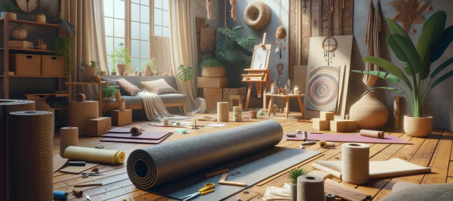Yogamatten Upcycling: Kreative DIY-Ideen fuer nachhaltige Yogamatten-Projekte
