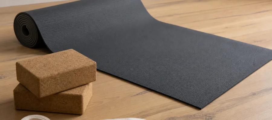 Grundlegende Yogauebungen auf der Yogamatte sicher und korrekt ausfuehren