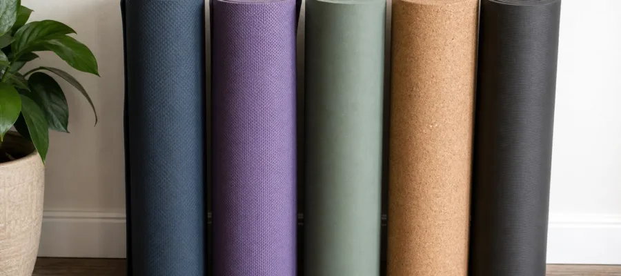Yogamatten kaufen nach Material: PVC, Kork, Naturkautschuk & mehr im Vergleich